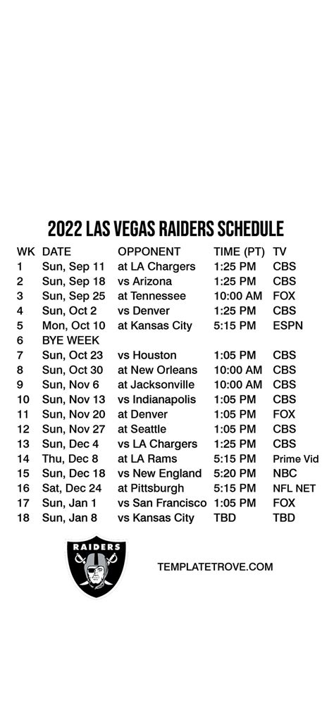 raiders schedule leak|Las Vegas Raiders 2024 Schedule Revealed:。